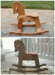 Wooden Rocking Horse Makeover